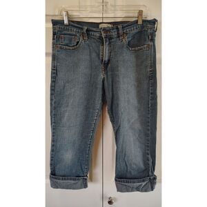 Levi's 515 Cuffed Straight Leg Capri Jeans Size 8